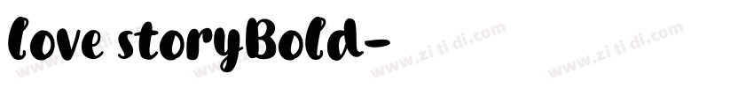 love storyBold字体转换